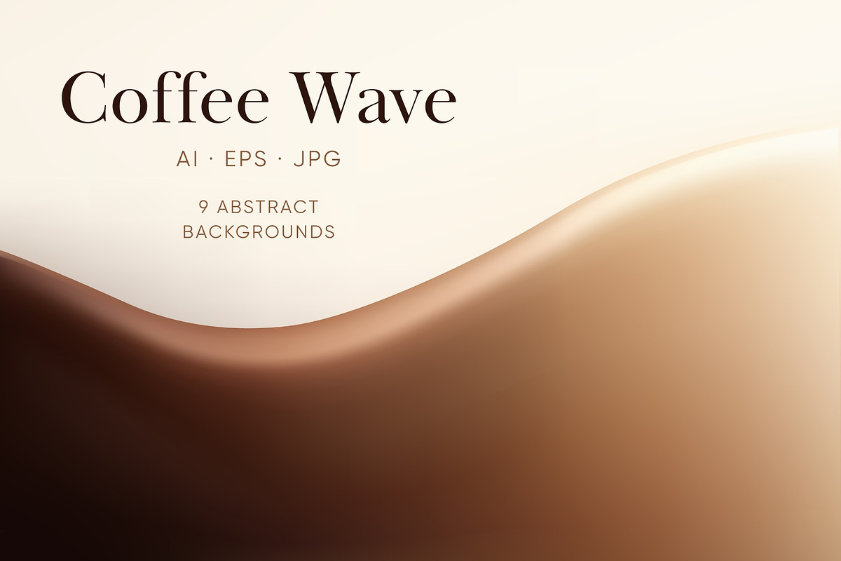 Coffee Wave Gradient Backgrounds, a Background Graphic by Bielousova Art (Photo 1 of 5)