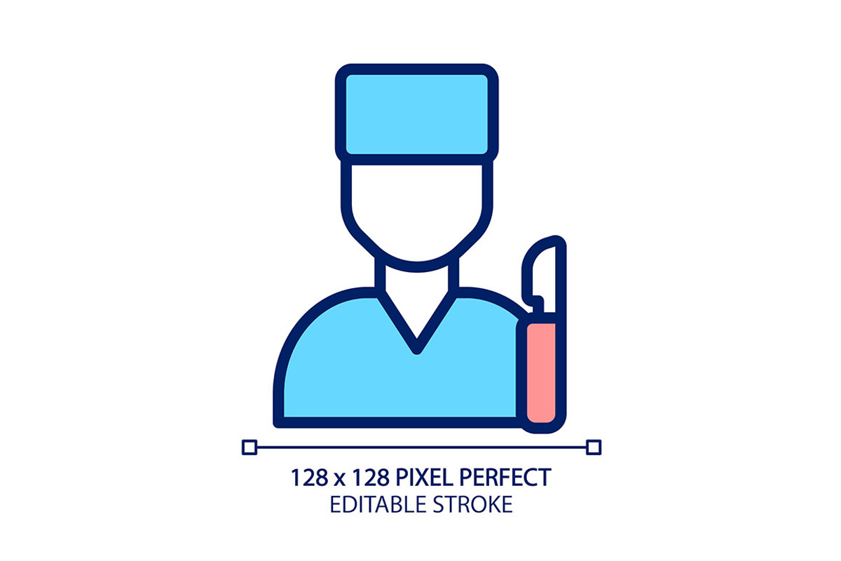 Surgical care pixel perfect RGB colo, an Outline Icon by IMG Visuals