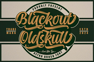 Blackout Oldskull | Handwritten Font