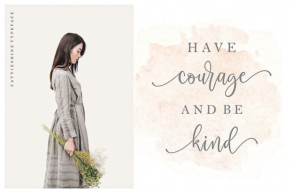 Sale 20% Cattieshine - Font Duo, a Script Font by Anatadesign (Photo 18 of 22)