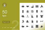 Spa Glyph Icons, an Icon by IconBunny (Thumbnail 1 of 2)