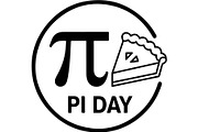 Pi Day Math Icons Quotes Set, an Illustration by Designer_Momina (Thumbnail 7 of 13)