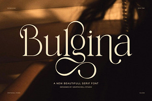 Bulgina Elegant Serif Display Font, a Serif Font by Graphicxell