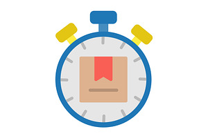 Stopwatch Flat Icon, an Icon by Pexelpy