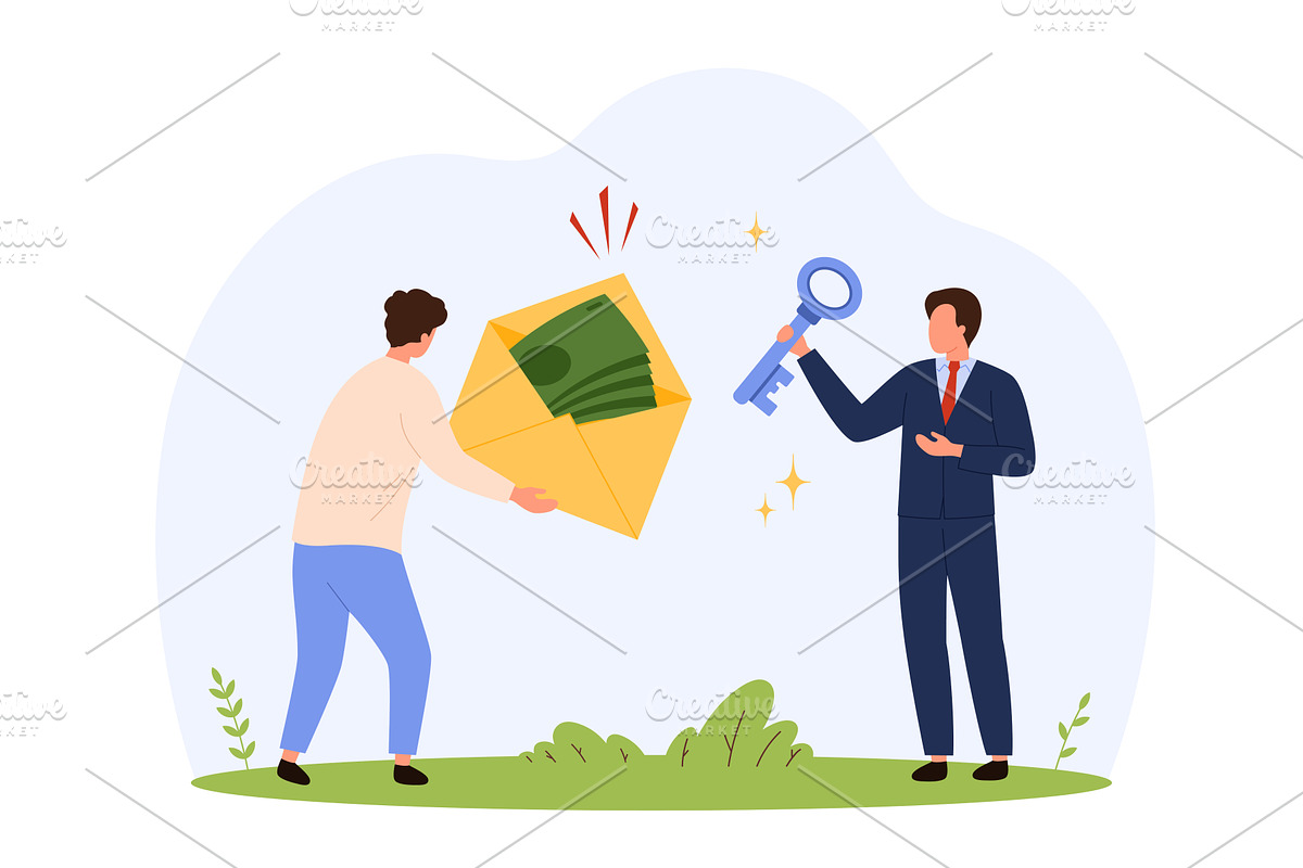 Bribe Money Envelope And Corruption, a Finance Illustration by Flashvector