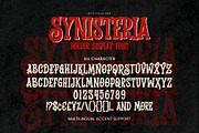 Synisteria - Horror Display Font, a Serif Font by Gassstype (Thumbnail 7 of 8)