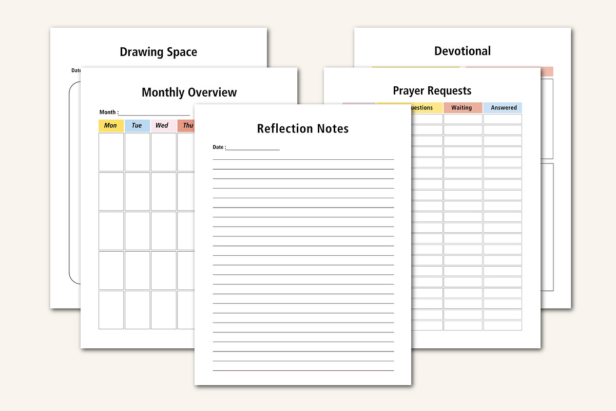 26–2027 Faith-Based Journal Planner, a Stationery Template by Designmela01 (Photo 8 of 10)