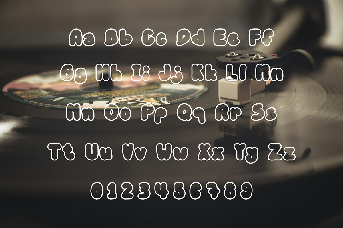 Retro Bubble Display Font- Mori Soda, a Handwritten Font by ZoloDesignHub (Photo 4 of 9)