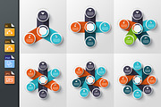 Infographics template set v.19, a Presentation Template by Abert (Thumbnail 1 of 8)