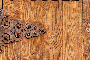 Detail of wrought ironwork on a rust, a Background Photo by Perpis
