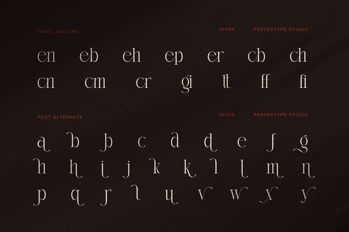 Given Elegant Serif Display Font, a Serif Font by Perfectype (Photo 8 of 8)