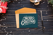 Merry Christmas Vintage Logo, a Poster Template by Anna's Lettering (Thumbnail 3 of 3)
