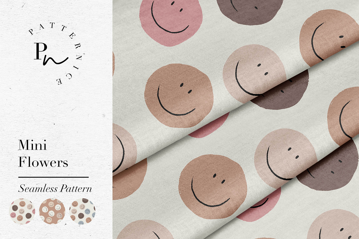 pattern / smile seamless, a Pattern Graphic by KruthDesign
