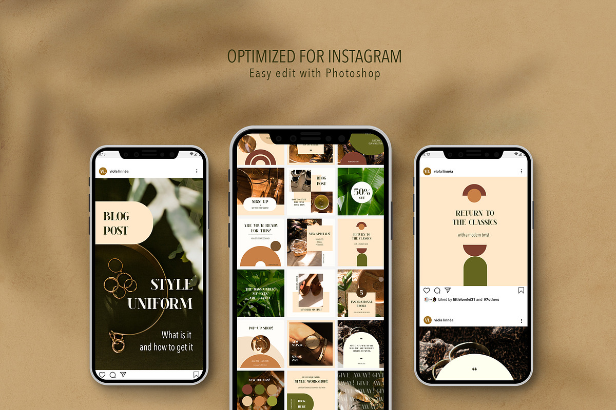 Paloma Instagram Template, a Social Media Template by Lum3n (Photo 3 of 5)