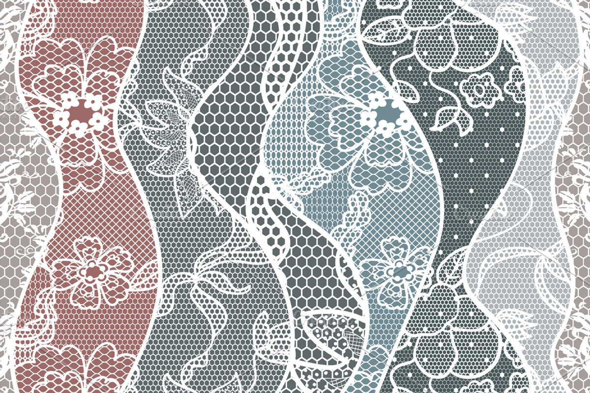 Lacy vector seamless patterns, a Pattern Graphic by tamara.comotomka (Photo 3 of 6)