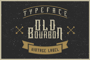 Old Bourbon label font, a Script Font by Heather_insane