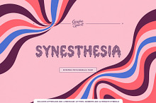 Synesthesia Striped Psychedelic Font