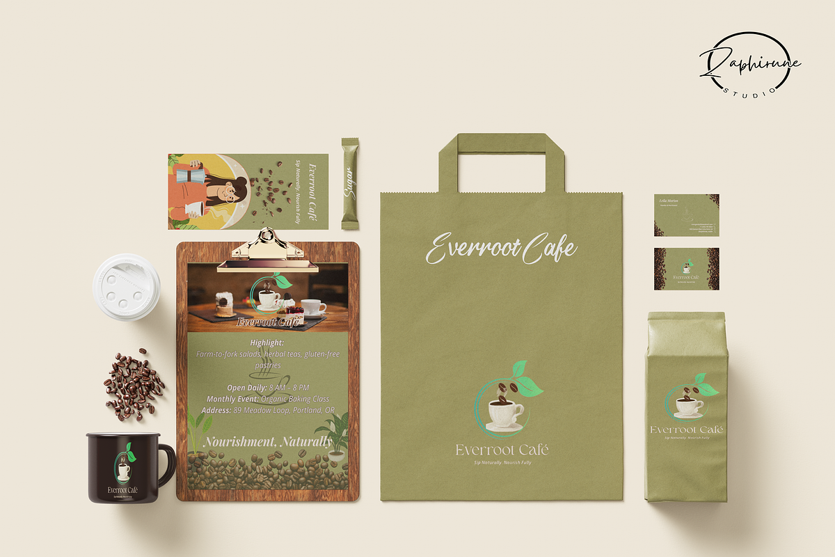 Café Branding Pack, a Brochure Template by Zaphirune_Studio (Photo 1 of 6)