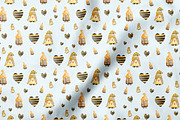 Bee Gnome Watercolor Clipart Bundle, a Person Illustration by Apixsala (Thumbnail 16 of 18)