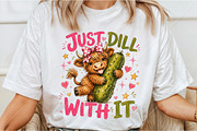 Just Dill with Pickle Highland Cow, a Seasonal Illustration by Canvas Craft (Thumbnail 3 of 6)