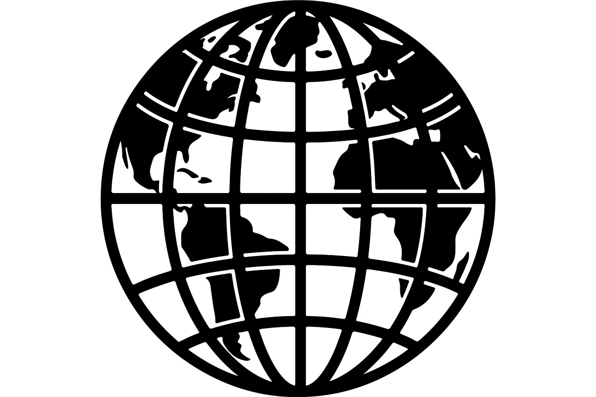Globe & World Map Silhouette Bundle, a Technology Illustration by balal (Photo 6 of 13)