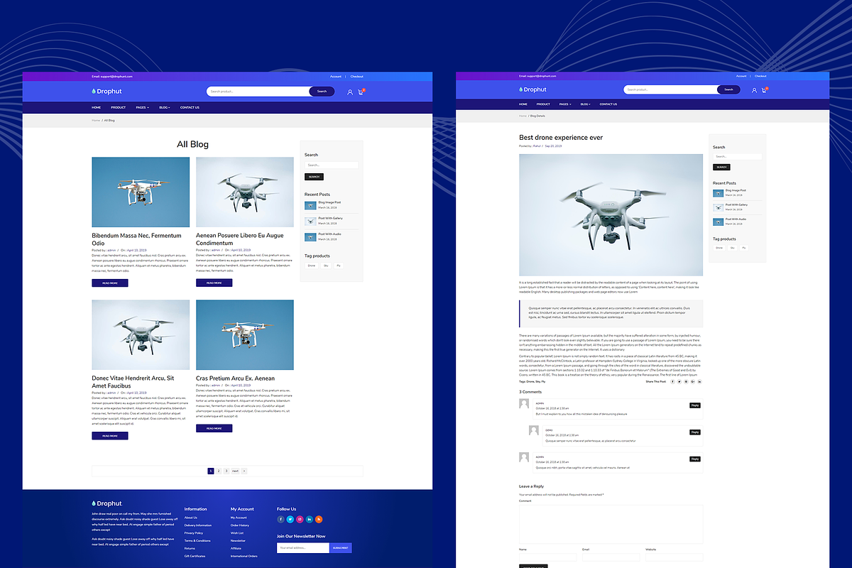 Drophut - Product Drop Template