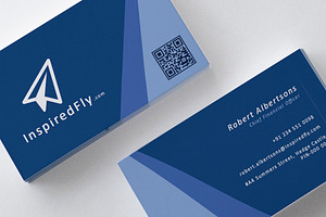 Waves - Horizontal Business Card