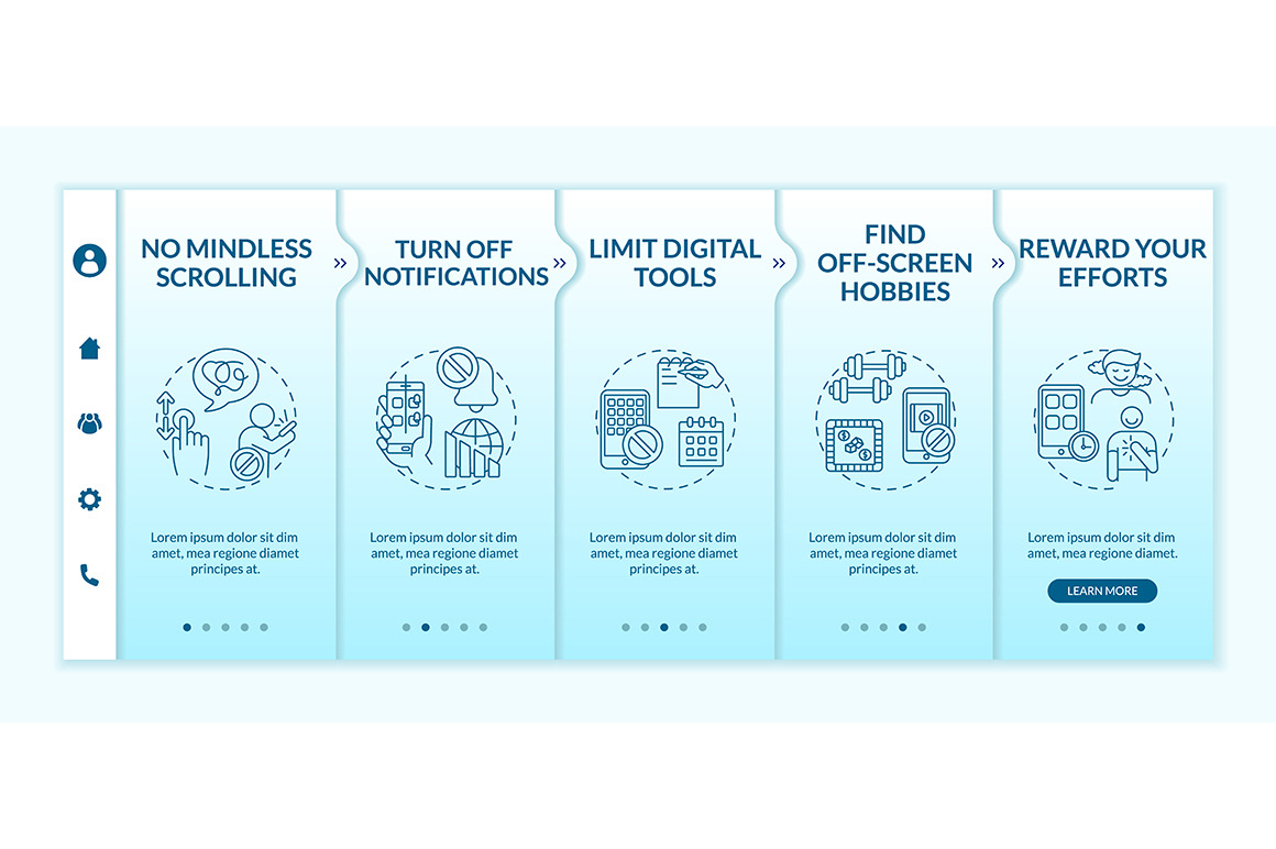 Breaking screen addiction web pages, a Templates & Theme by IMG Visuals
