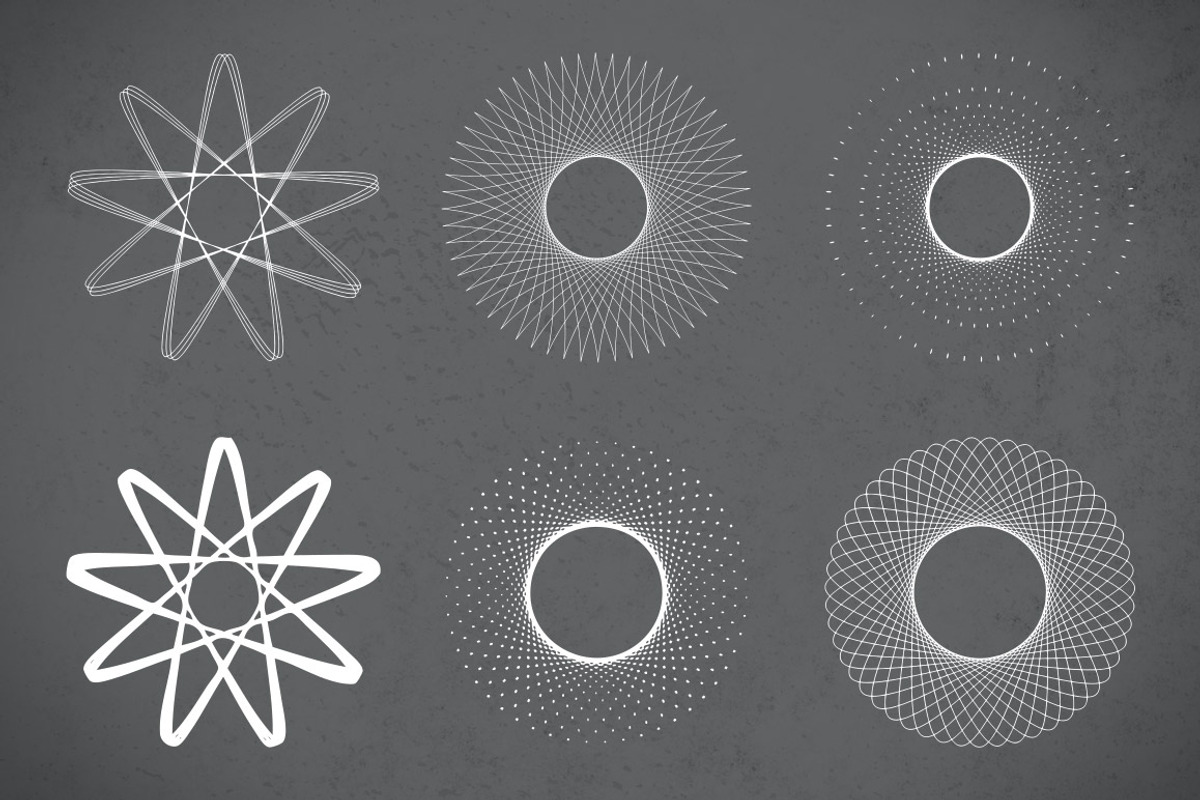 Circular & Spirograph Vector Pack 1 preview 5
