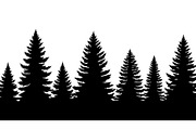 Woodland & Forest Tree Silhouettes B, an Illustration by jahid234 (Thumbnail 39 of 41)
