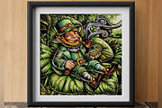 Watercolor Fantasy Creature, Leprech, a Person Illustration by NStudio (Thumbnail 3 of 6)