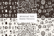 Whimsical Folk Doodle Patterns, a Pattern Graphic by Lyolya Profitrolya (Thumbnail 1 of 7)
