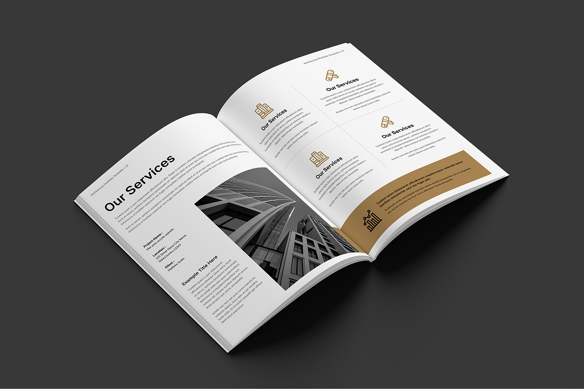 Architecture Portfolio Template, a Brochure Template by Cleffon_Graphic_Studio (Photo 7 of 9)