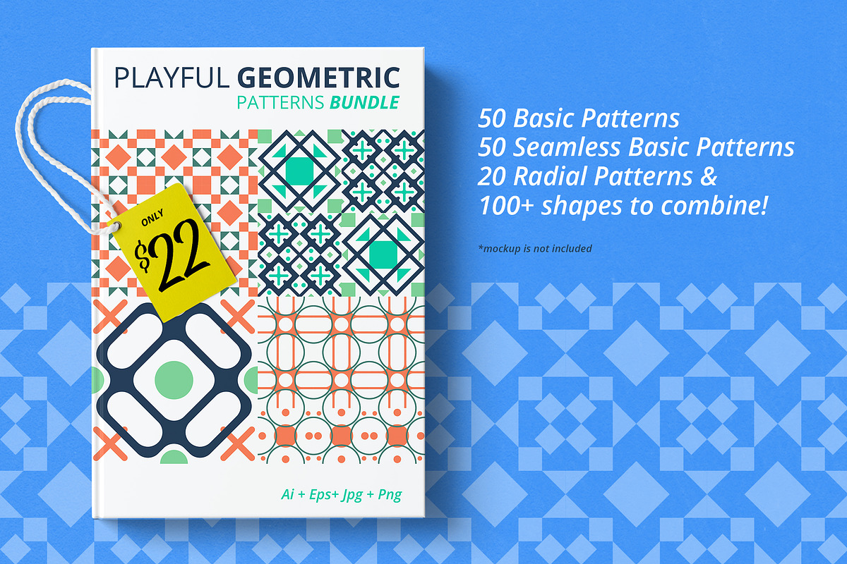 Playful Geometric Pattern Bundle, a Pattern Graphic by Juru Rancang Graphic (Photo 1 of 10)