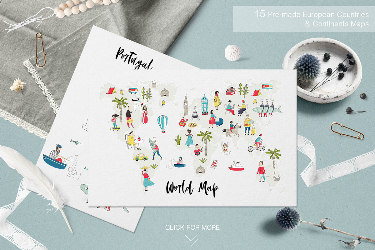 Map Creator, an Illustration by Oksana Stepova (Photo 4 of 17)