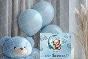 Boy baby shower invitation mockup PS, an Advertising Mockup by Blush Roses Print (Thumbnail 2 of 7)