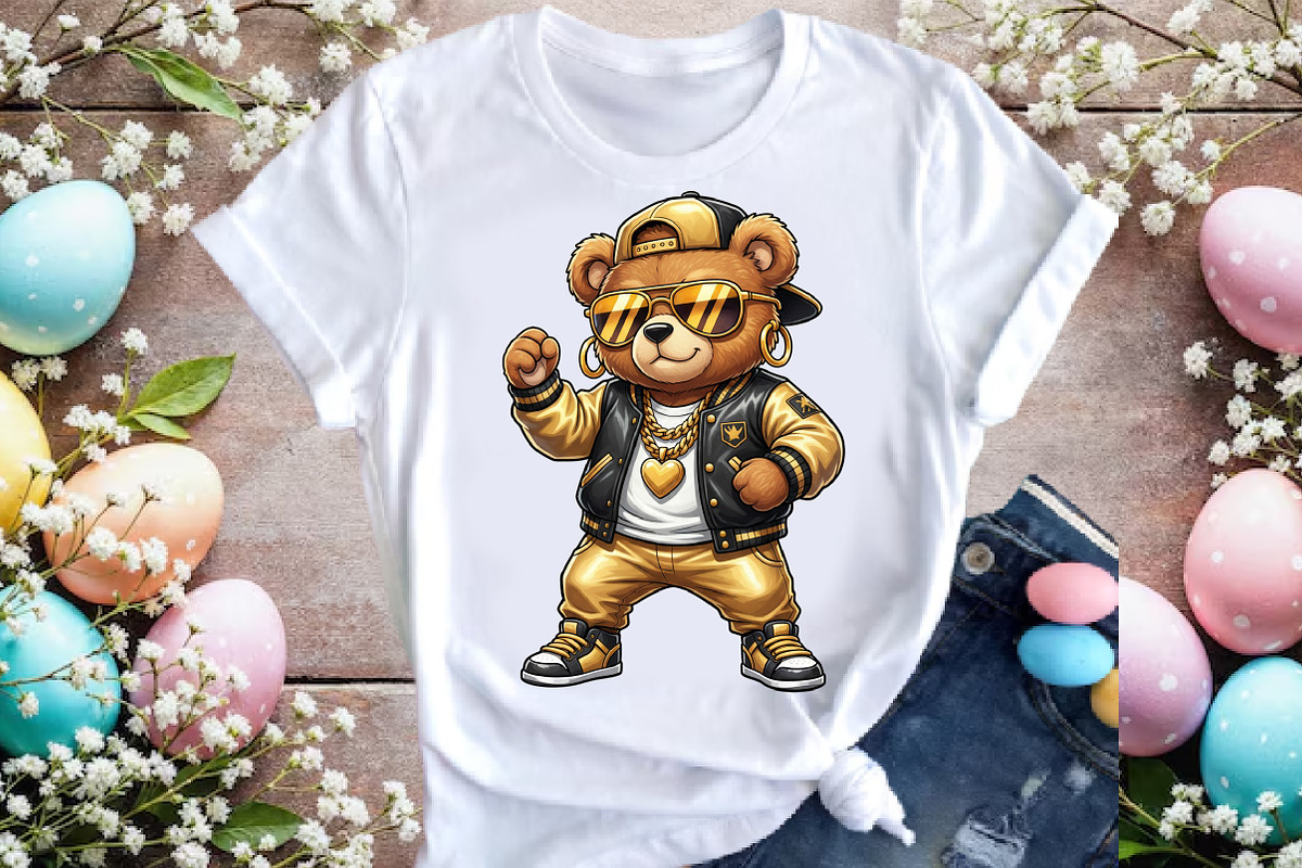 Hip Hop Girl Teddy Bear PNG, an Illustration by DreamArtGraphic (Photo 2 of 4)