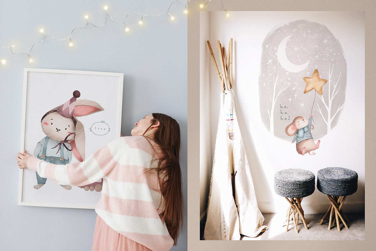 Christmas Illustrations for kids, an Animal Illustration by CarmineType (Photo 2 of 13)