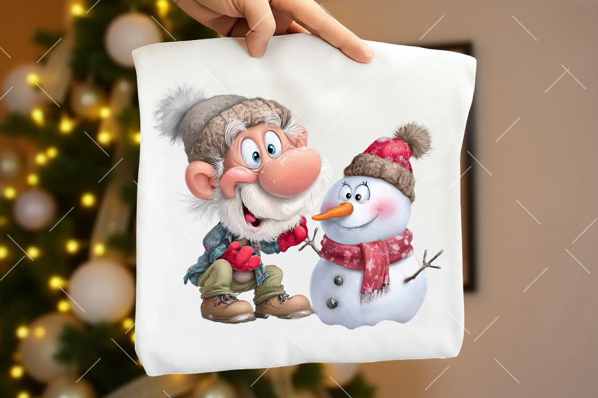 Christmas Grandma & Grandpa Clipart, an Illustration by OK Design (Photo 4 of 6)