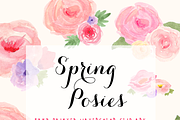 SALE! HUGE Watercolor Flower Bundle, an Illustration by Emerald & Ivy Studios (Thumbnail 23 of 23)