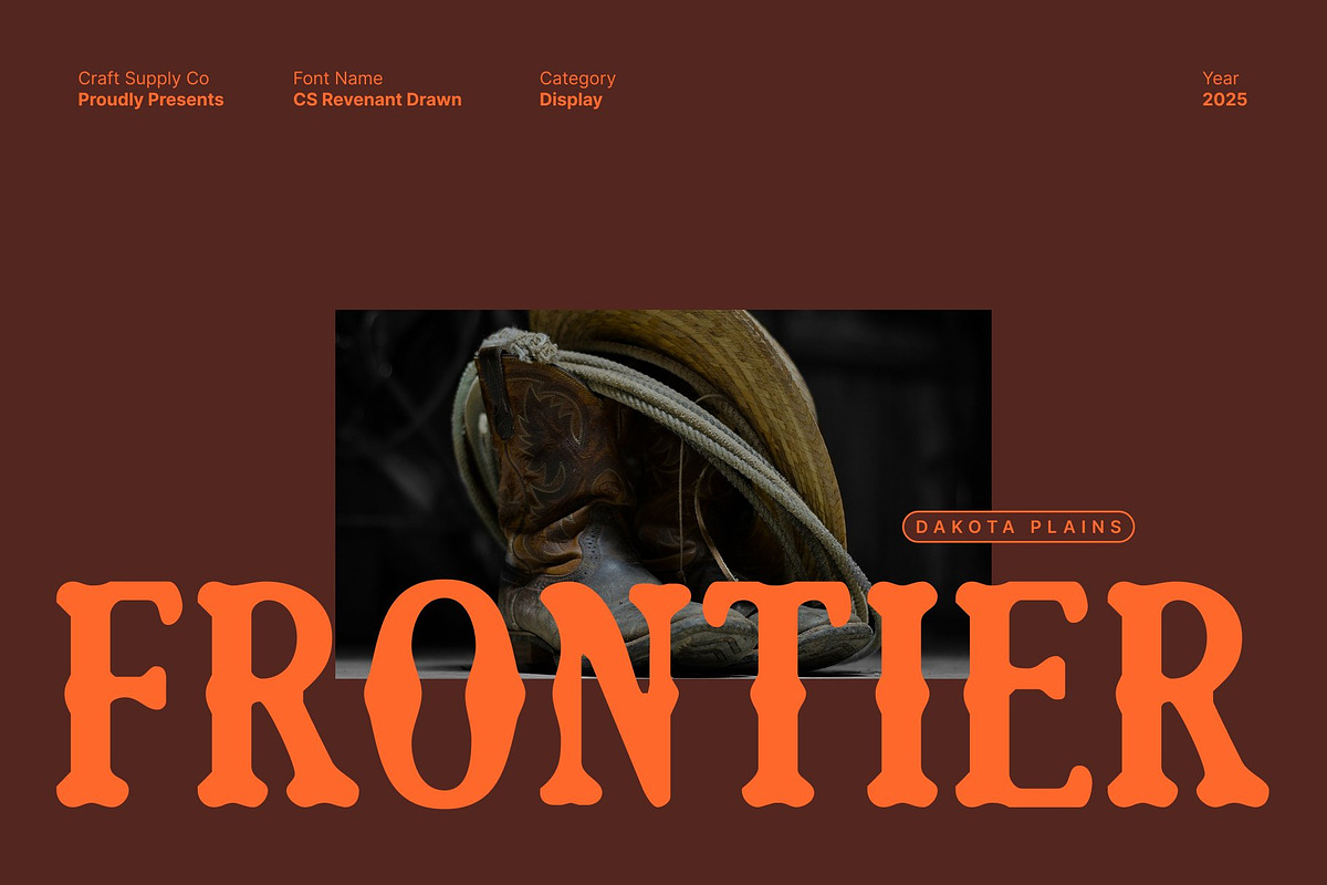 CS Revenant Drawn, a Serif Font by Craft Supply Co. (Photo 3 of 8)