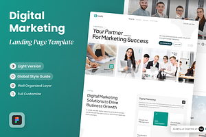 Leadly - Digital Marketing Agency, a Landing Page Template by SLAB! Design