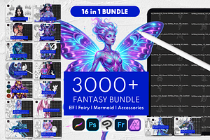 Procreate Fantasy Stamps Bundle