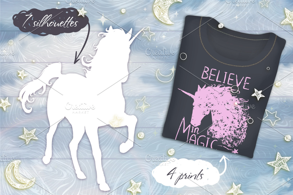 Unicorns - set 2., an Illustration by Gluiki (Photo 4 of 9)