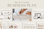 Business Plan Slide Deck Template, a Presentation Template by Design Lush Studio (Thumbnail 1 of 6)
