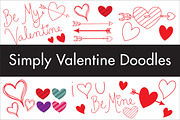 Simply Valentine Doodles, an Illustration by Lindsay Hartwell (Thumbnail 1 of 2)