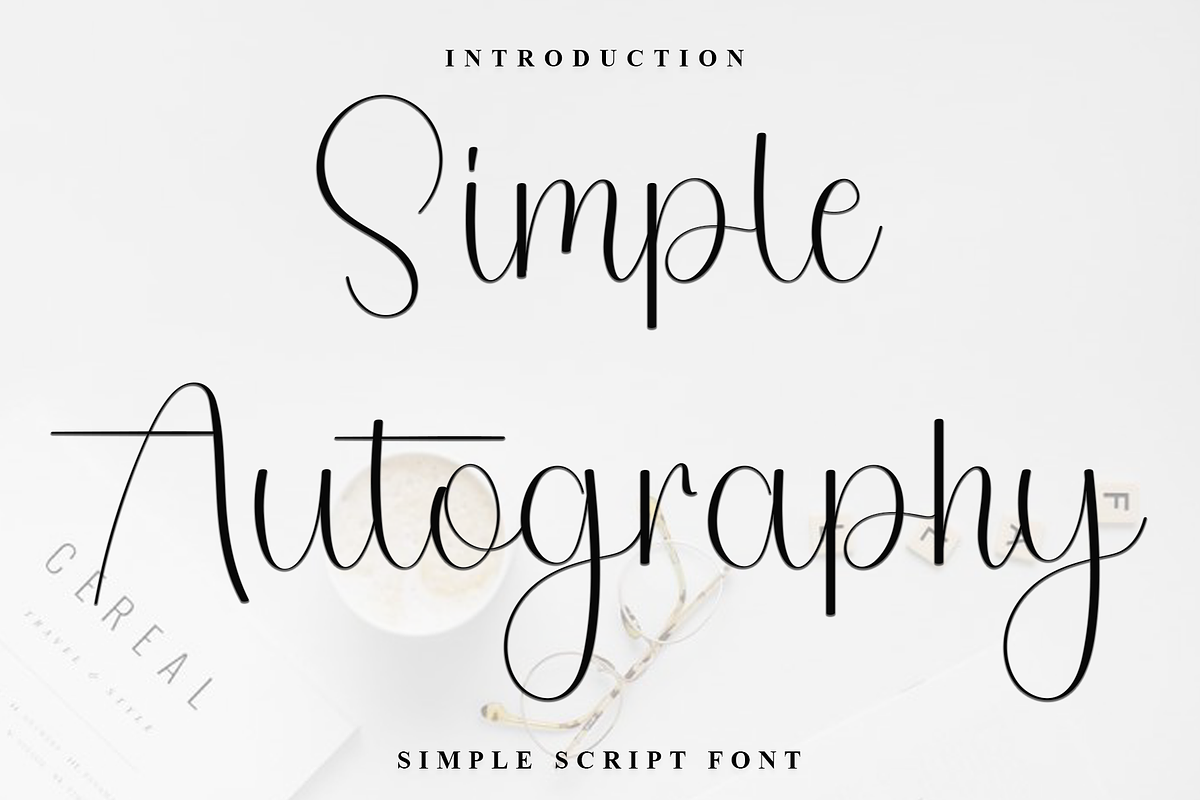 Simple Autography, a Handwritten Font by FreshTypeINK (Photo 1 of 8)