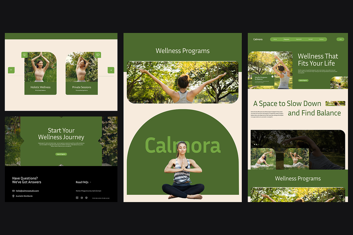 Figma Wellness Landing Page, a Landing Page Template by Musara (Photo 6 of 6)