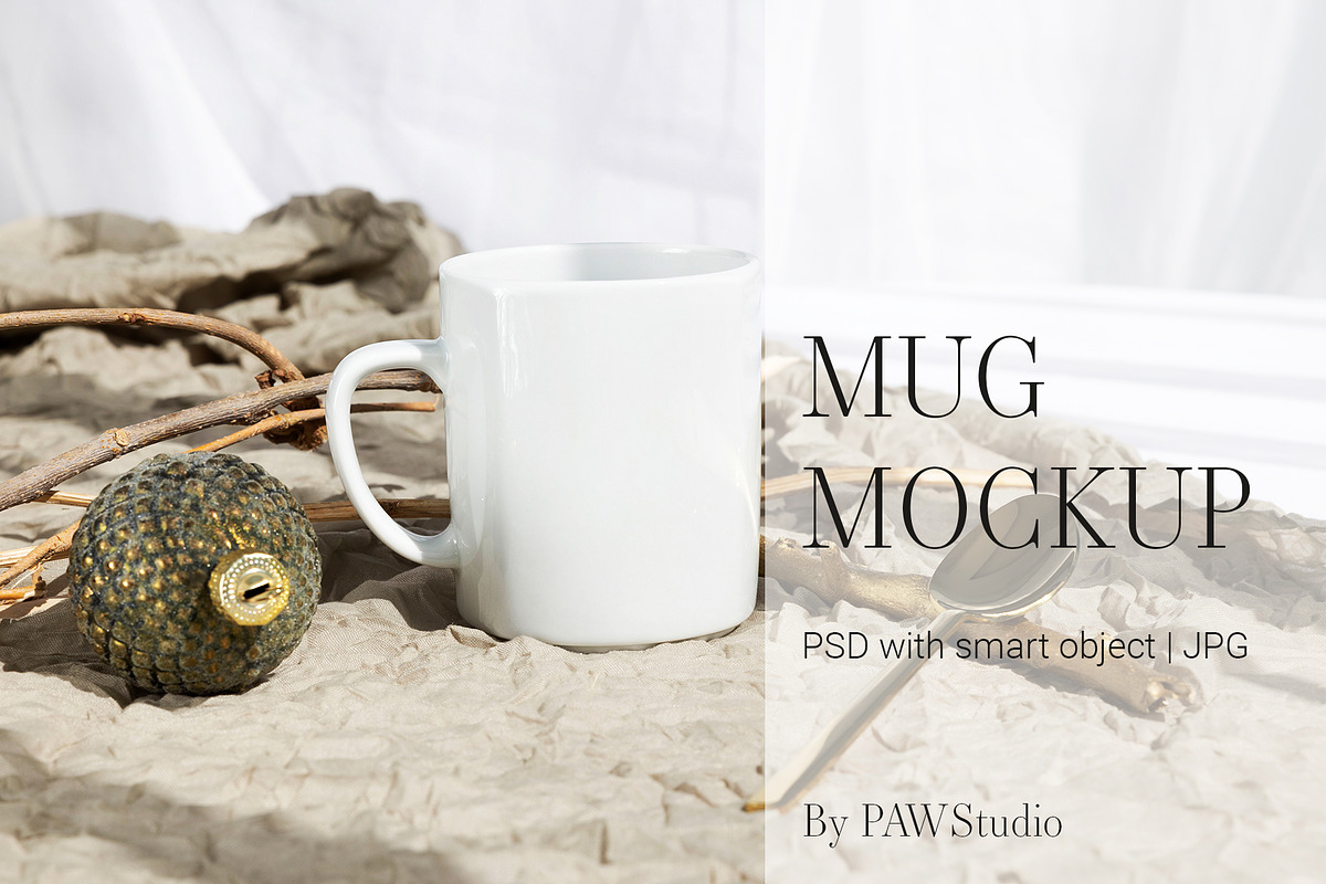 Xmas Mug Mockup Coffee Cup ch4, a Cups & Container Mockup by PawMockups (Photo 1 of 10)