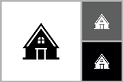 Simple House Silhouette Icon, a Branding & Logo Template by quadrazo (Thumbnail 2 of 2)